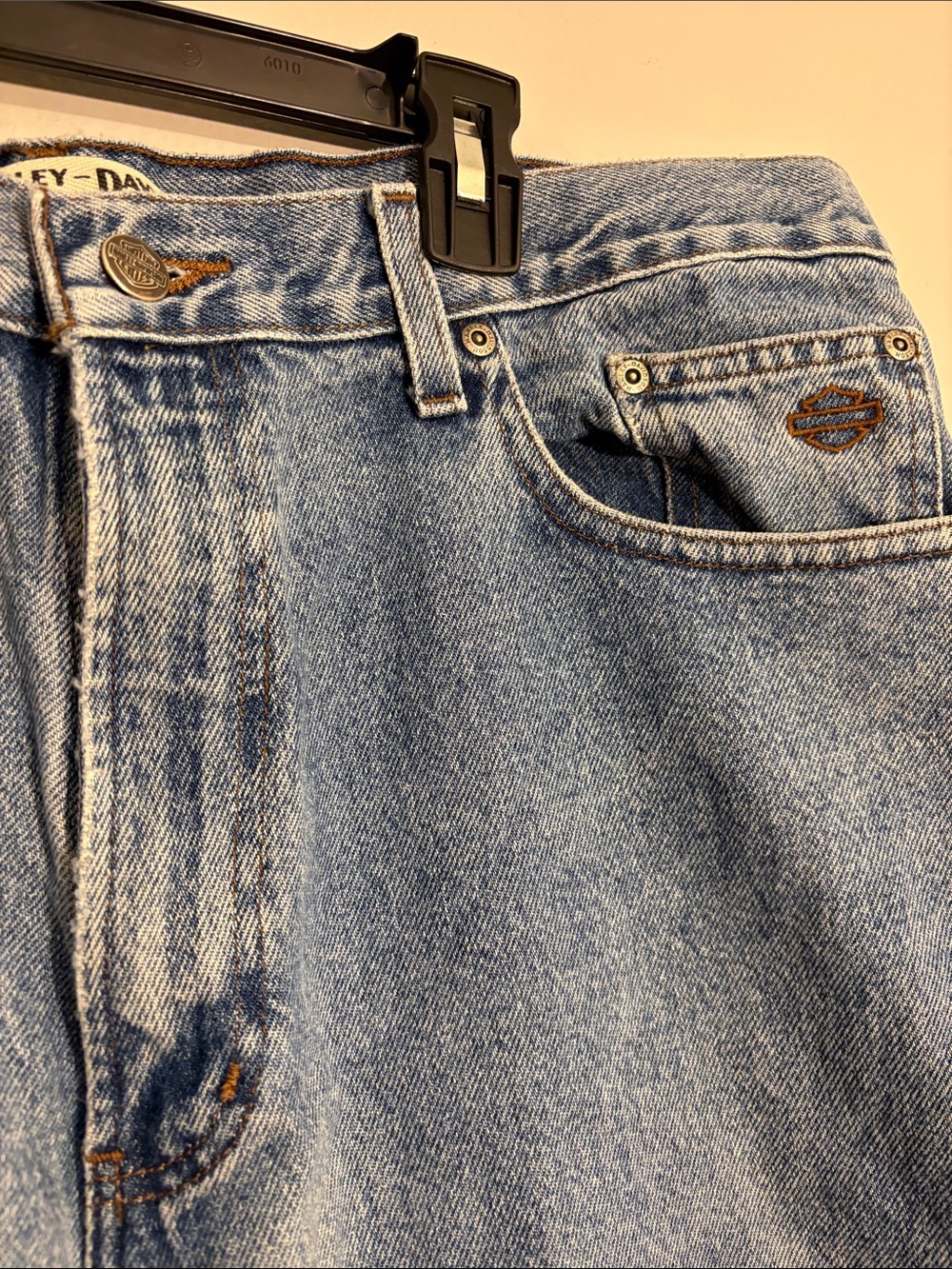 Harley-Davidson Men’s Light Blue Relaxed Denim Jeans 38x30